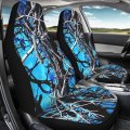 Yewattles Blue Camo Print Auto Decorative Accessories Car Front Seat Towel Covers Set Of 2 Universal Fit Truck Suv Van Sedan