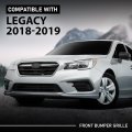 Front Bumper Grille Grill Assembly Black Shell Silver Insert For Subaru Legacy 2018-2019 91121al19a