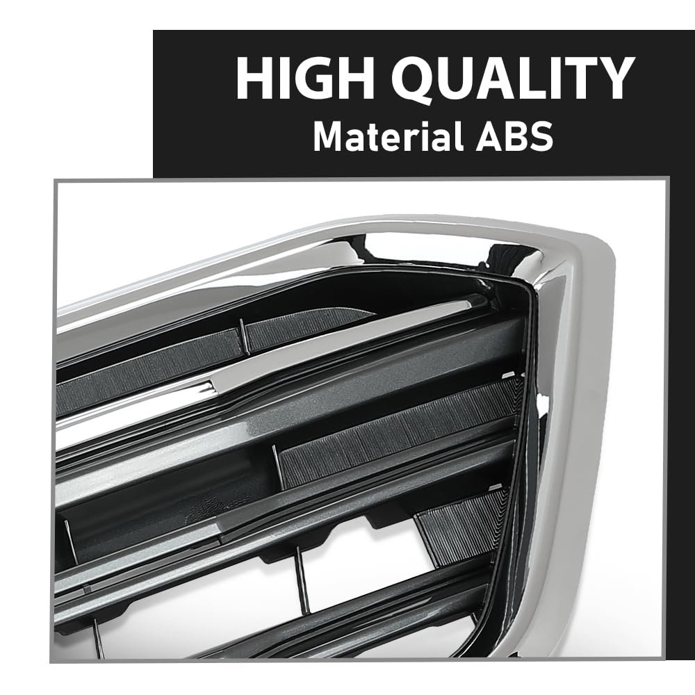 Front Bumper Grille Grill Assembly Black Shell Silver Insert For Subaru Legacy 2018-2019 91121al19a