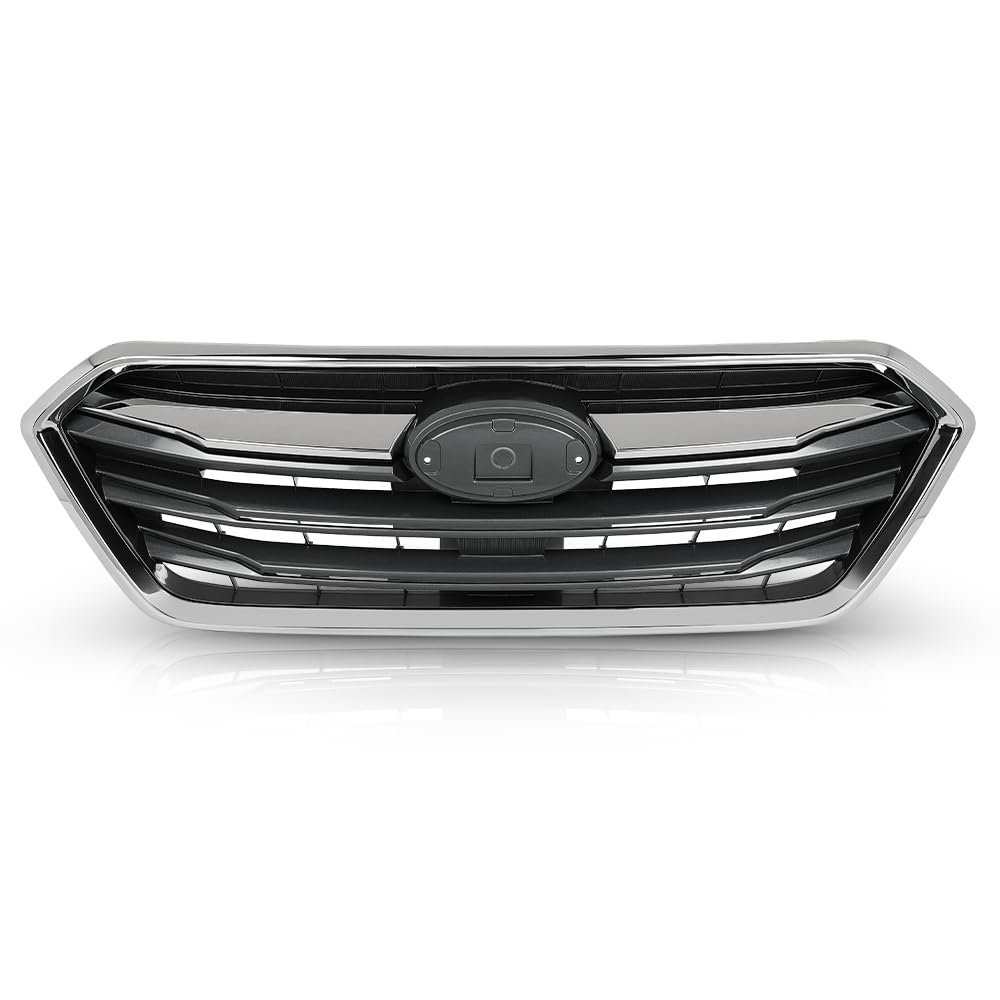 Front Bumper Grille Grill Assembly Black Shell Silver Insert For Subaru Legacy 2018-2019 91121al19a