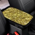 Hoamoya Gold Glittering Center Console Cover Car Armrest Seat Box Pad Interior Accessories Protector For Most Auto Suv Truck