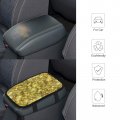 Hoamoya Gold Glittering Center Console Cover Car Armrest Seat Box Pad Interior Accessories Protector For Most Auto Suv Truck