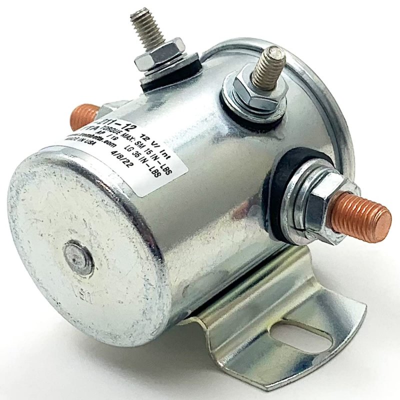 12vdc Metal Contactor 974-1235-211-12 Continuous Duty Copper Contacts Standard Slot Bracket With Mounting Hardware