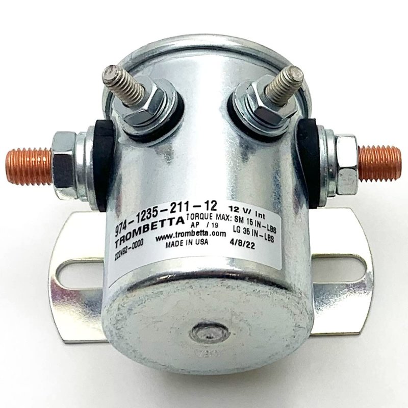 12vdc Metal Contactor 974-1235-211-12 Continuous Duty Copper Contacts Standard Slot Bracket With Mounting Hardware