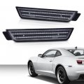 G-plus Rear Fender Led Side Marker Light Lamp Pair Smoke Lens Compatible With Chevy Camaro Ls Lt Ss Z 28 Zl1 2010-2015 92246253