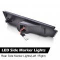 G-plus Rear Fender Led Side Marker Light Lamp Pair Smoke Lens Compatible With Chevy Camaro Ls Lt Ss Z 28 Zl1 2010-2015 92246253