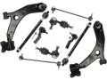 Front Lower Control Arm Ball Joint Tie Rod And Sway Bar Link Kit For 2006-2010 2012-2014 Mazda 5 Mini Passenger Van 4-door 