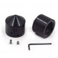 Httmt Mt248-001- New 29mm Axle Nut Cap Compatible With H-d Choppers Suzuk Kawasak Yamah Black