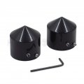 Httmt Mt248-001- New 29mm Axle Nut Cap Compatible With H-d Choppers Suzuk Kawasak Yamah Black