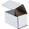 Aviditi White Corrugated Cardboard Mailing Boxes 5 X 3 1 2 Inches Pack Of 50 Crush-proof For Shipping And Storing 