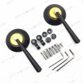 Httmt Mt252-027- Cnc Motorcycle Rear View Side Mirrors Compatible With Atv Dirtbike 8mm 10mm Bolts Screws