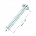 Uxcell M6x50mm Furniture Bolts Hex Socket Screws Fastener Zinc Plated 10pcs