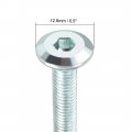 Uxcell M6x50mm Furniture Bolts Hex Socket Screws Fastener Zinc Plated 10pcs