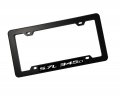 Erpart Black License Plate Tag Frame With 5 7l 345ci Silver On Highly Polished Real Aluminum Emblem