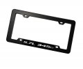 Erpart Black License Plate Tag Frame With 5 7l 345ci Silver On Highly Polished Real Aluminum Emblem