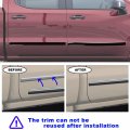 G-plus Side Molding Trim Compatible With Chevy Silverado 1500 Crew Cab 2014-2018 Fit 2500 3500 2015-2018 Gmc Sierra Black 4 Pcs