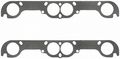 Fel-pro Gaskets 1483 Round Sbc 18 Deg Exh Gasket W Adapter Plate 