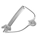Front Manual Window Regulator For Nissan Sentra Tsuru 1986 1990 Driver Left Side Metallic Steel And Plastic Construction 