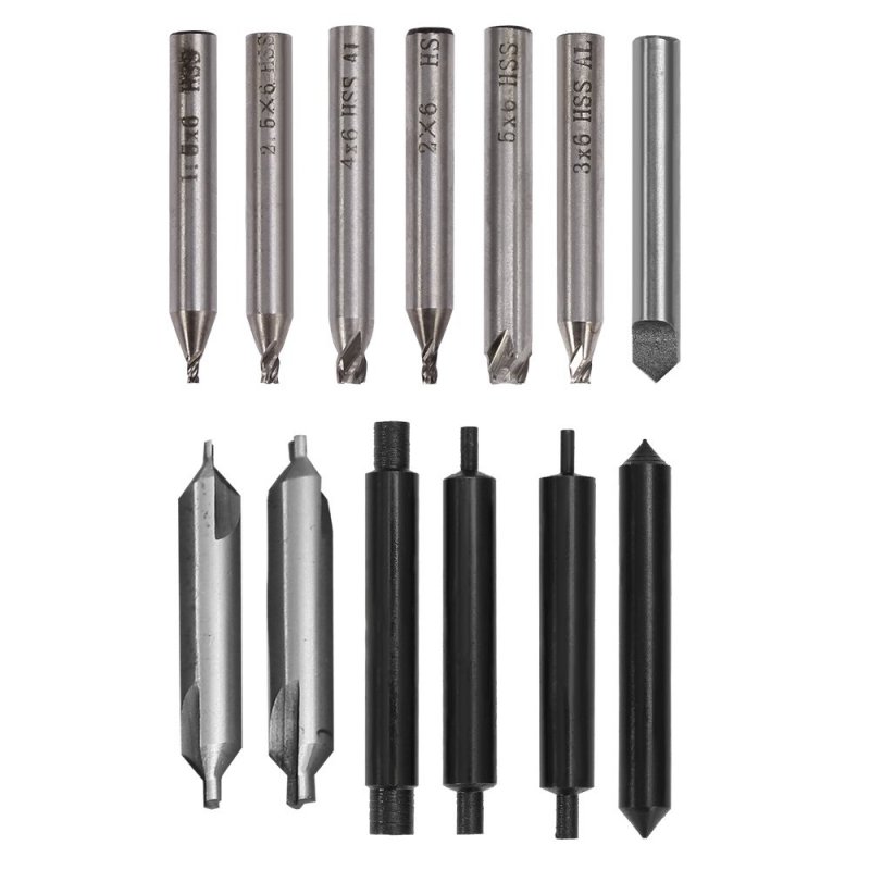 Key Cutting Machine Cutter Parts Drill Bit Full Set Of 13pcs