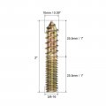 Uxcell 3 8-16x2 Hanger Bolts 16pcs Double Ended Screws Wood Dowel For Furniture