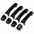 Glossy Black Paint Protector Door Handle Trim Cover For Toyota 4runner Pro 4wd N280 Suv 2010-2021 Without Smart Key Holes Car 