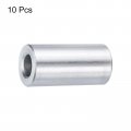 Uxcell 10pcs Aluminum Spacer 4 Bore X 2 Od Length Screw Standoff Bushing Plain Finish Round Metal For 1 Id Screws Bolts And