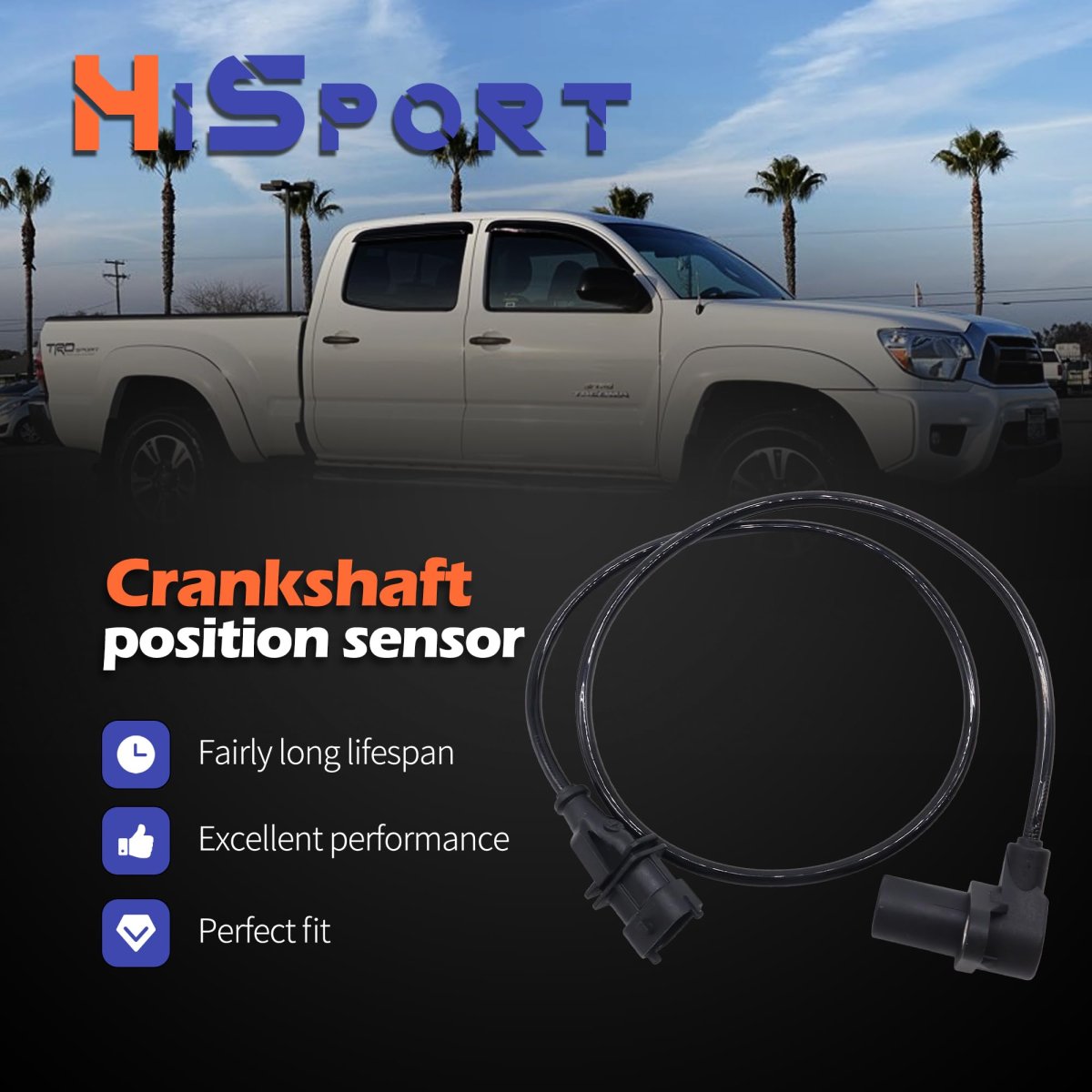 Crank Position Speed Sensor Kvtr-1146 For Polaris Ranger Rzr And Ace 500 570 900 Models