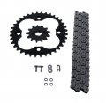 Fits Honda Trx250r 250r O Ring Chain And Sprocket Black 13 36 92l