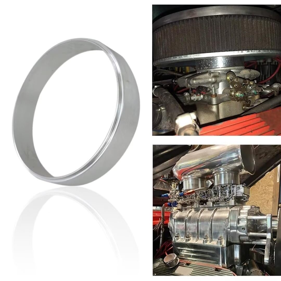 1 In Air Cleaner Spacer For Carburetors With 5 8 Opening Aluminum Rochester Holley Edelbrock Demon And Carter Bb-4828-t6