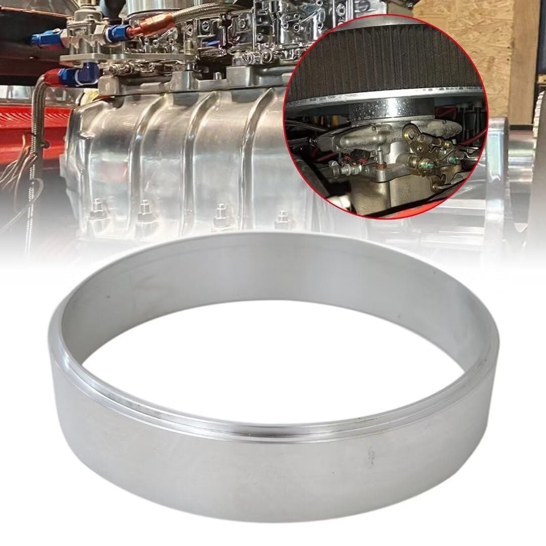 1 In Air Cleaner Spacer For Carburetors With 5 8 Opening Aluminum Rochester Holley Edelbrock Demon And Carter Bb-4828-t6