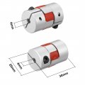 Uxcell Shaft Coupling 4mm To Bore L30xd20 Flexible Coupler Joint For Servo Stepped Motor