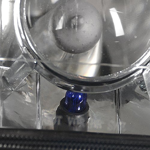 2pcs 7x6 Inch Glass Lens Chrome Housing Projector Headlight Lamps