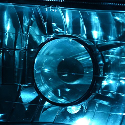 2pcs 7x6 Inch Glass Lens Chrome Housing Projector Headlight Lamps