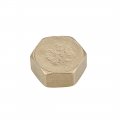 Uxcell Brass Cap 2pcs G3 4 Female Pipe Fitting Hex Compression Stop Valve Connector 13x30mm