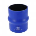 X Autohaux 100mm Length 80mm Inner Diameter Straight Hump Silicone Hose Coupler Intercooler Tube For Car Intake Piping Blue