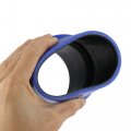 X Autohaux 100mm Length 80mm Inner Diameter Straight Hump Silicone Hose Coupler Intercooler Tube For Car Intake Piping Blue