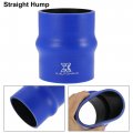 X Autohaux 100mm Length 80mm Inner Diameter Straight Hump Silicone Hose Coupler Intercooler Tube For Car Intake Piping Blue