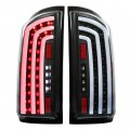 Led Tail Lights For 2007-2009 Dodge Ram 1500 2500 3500 Tube Barlights Tail Lamps Left Right Clear Lens 