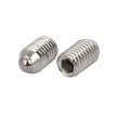 Uxcella M10x16mm 304 Stainless Steel Spring Hex Socket Ball Point Grub Set Screws 4pcs