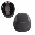 Safety Bump Cap With Reflective Stripes Lightweight And Breathable Hard Hat Head Protection Micro Black
