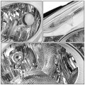Ni2503190 Factory Style Headlight Lamp Compatible With Nissan Altima Sedan 2010-2012 Passenger Right Side Chrome Housing Amber