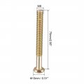 Uxcell M8x75mm Furniture Screw Hex Socket Machine Screws Zinc Plated Fasteners Bolts Half Thread Carbon Steel 15pcs