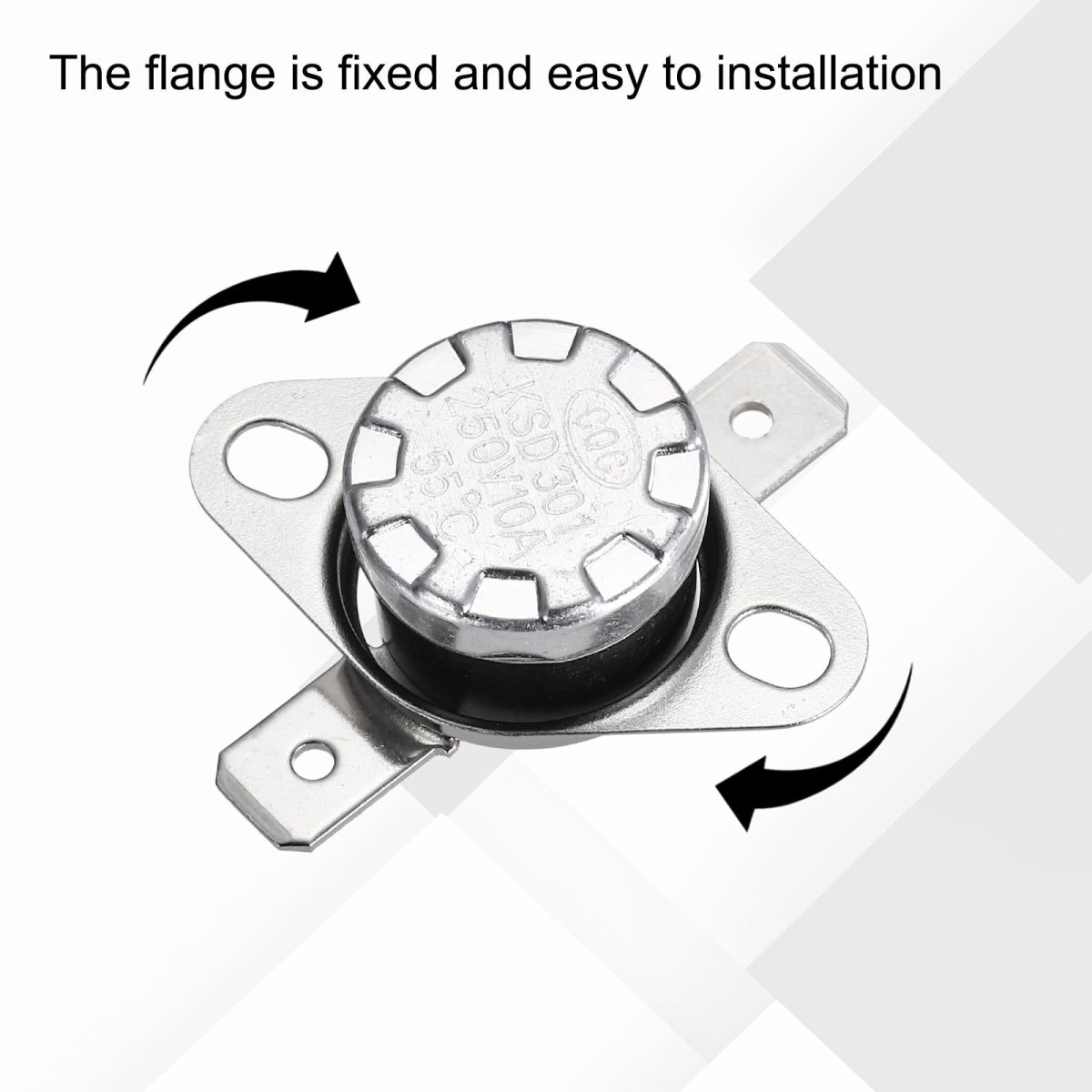 Ksd301 Thermostat 55a C 131a F 10a Normally Open N O Adjust Snap Disc Temperature Switch 8pcs Bakelite Material