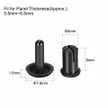 Uxcell Push Clip Rivet 4mm X 8mm Pcb Circuit Panel Nylon Fastener Black 50 Pcs