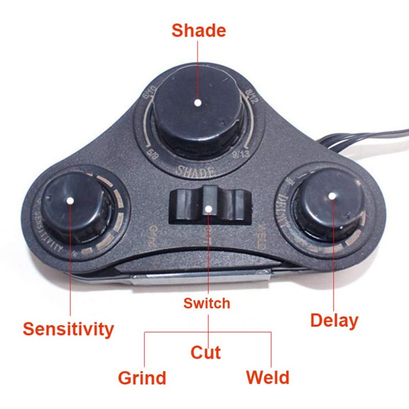 Large Viewing Auto Darkening Welding Helmet 2 Solar Battery 4 Arc Sensor Mask For Rc Mag Mig Mma Stick Tig Plasma Cutting