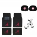 Alabama Crimson Tide 4 Pc Carpet Floor Mats 