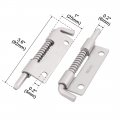 Uxcell Home 304 Stainless Steel Door Gate Spring Latch Box Bolt 3 Inch Length 2pcs