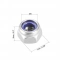 Uxcell M4 X 0 7mm Nylon Insert Hex Lock Nuts 316 Stainless Steel Plain Finish Pack Of 50