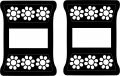 Jeeptails Daisy Flowers Tail Lamp Light Covers Led For Jeep Wrangler Jl Models 2018-present Black 