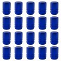 20 Pack Aluminum Alloy Car Wheel Tires Valve Caps Rim Stem Covers Airdust Waterproof For Automobiles Motorcycles Trucks Blue 1